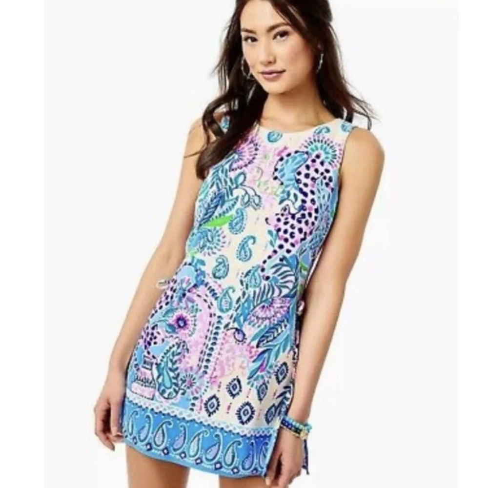 Lilly Pulitzer Donna Romper blue Macadamia Haute Cature Engineered Size 6